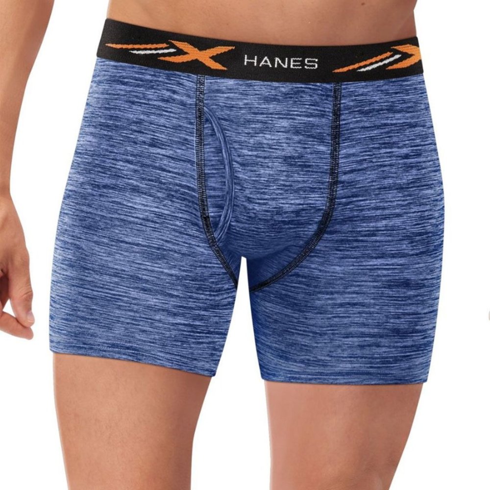 Hanes X-Temp Performance Space Dye Boxer Briefs